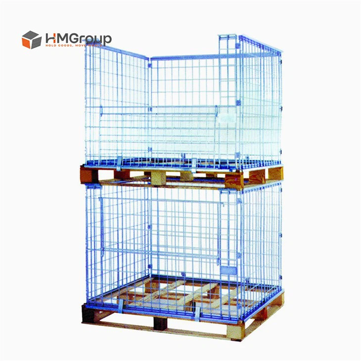 wire mesh container for pallets